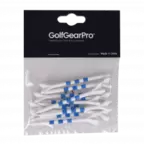 GG Pro Striped Blue 3 1/4 Plastic Tees - 12 Pack