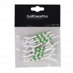 GG Pro Striped Plastic Green 2 3/4 Tees - 12 Pack