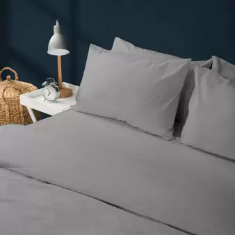 Nest Thermal Microfibre Winter Duvet Cover Set Charcoal