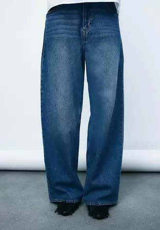 Wide regular jeans - light denim blue