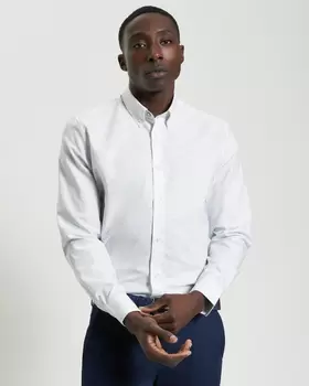Seagull Print Shirt in Snow White