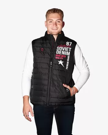 Mens Bello - Quilted Print Gilet