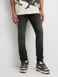 Men's Black Washed Skinny