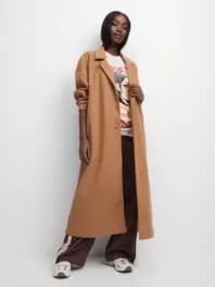 The FIX Women's Tan Melton Coat