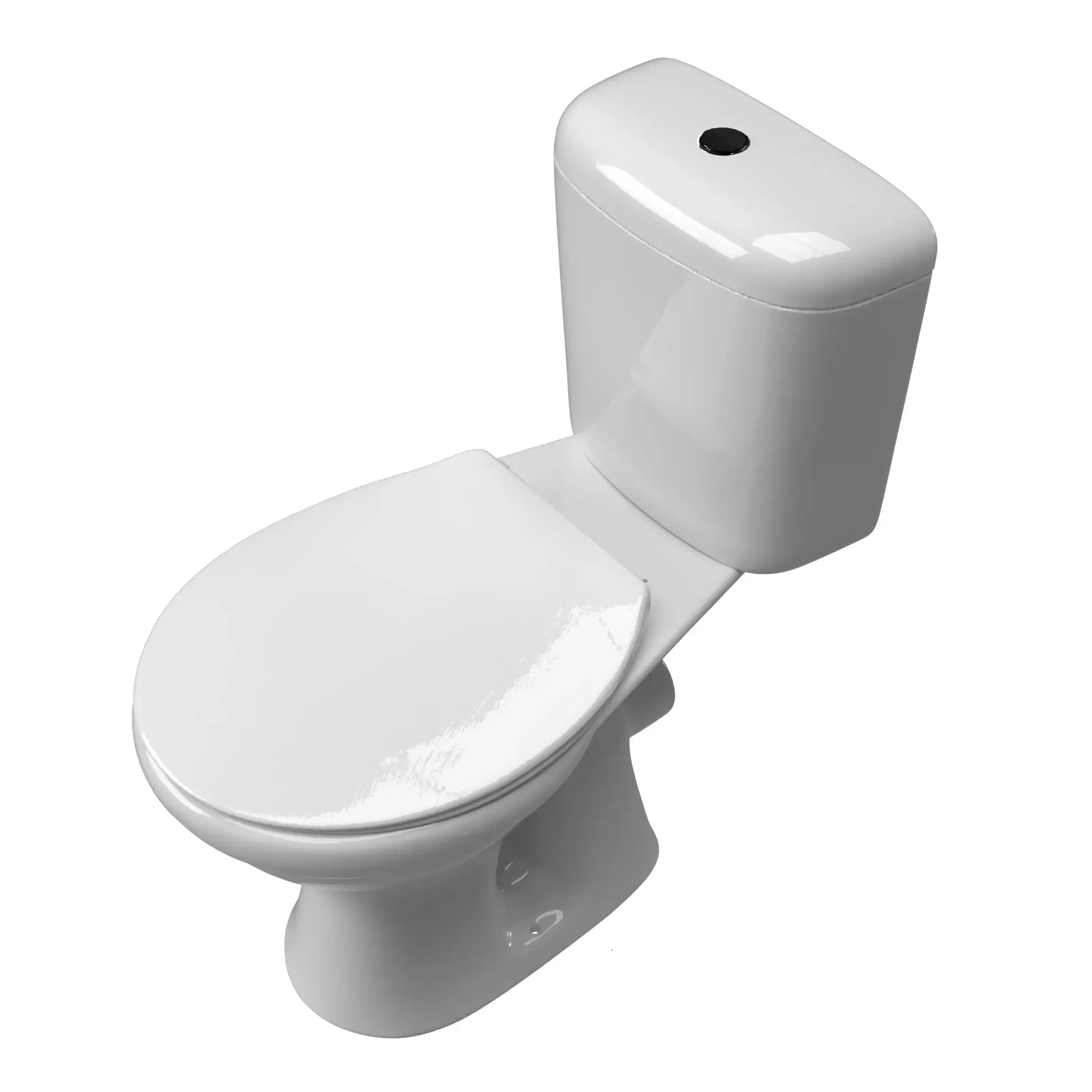 Coral White Dual Top Flush Toilet Suite