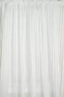 DOBBY STRIPE SHEER TAPED CURTAIN 230X214CM