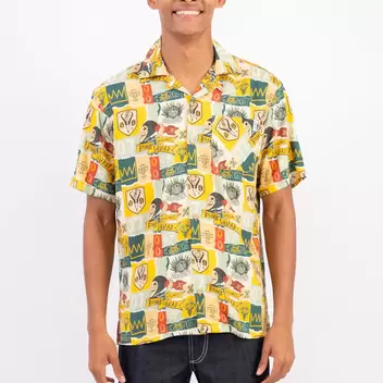 Rugby Collage Short Sleeve Woven Shirt