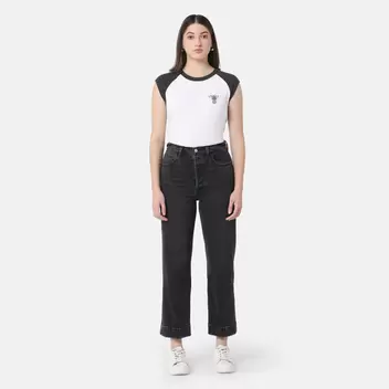 Levi's® Women's Ribcage Straight Ankle Tailored Jeans - Black