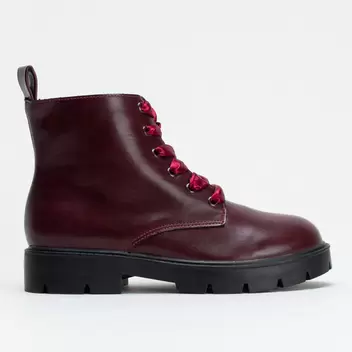 Ribbon Lace Up Boot