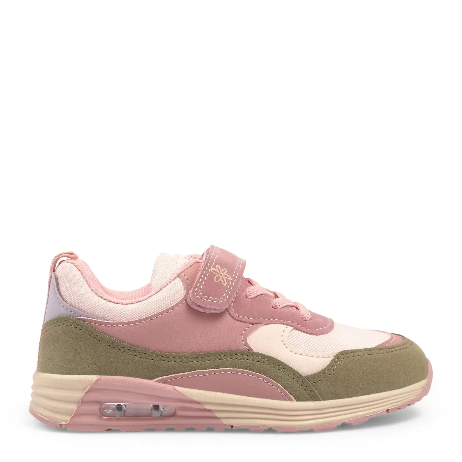 Girls Pink Colourblocked Runner Sneakers