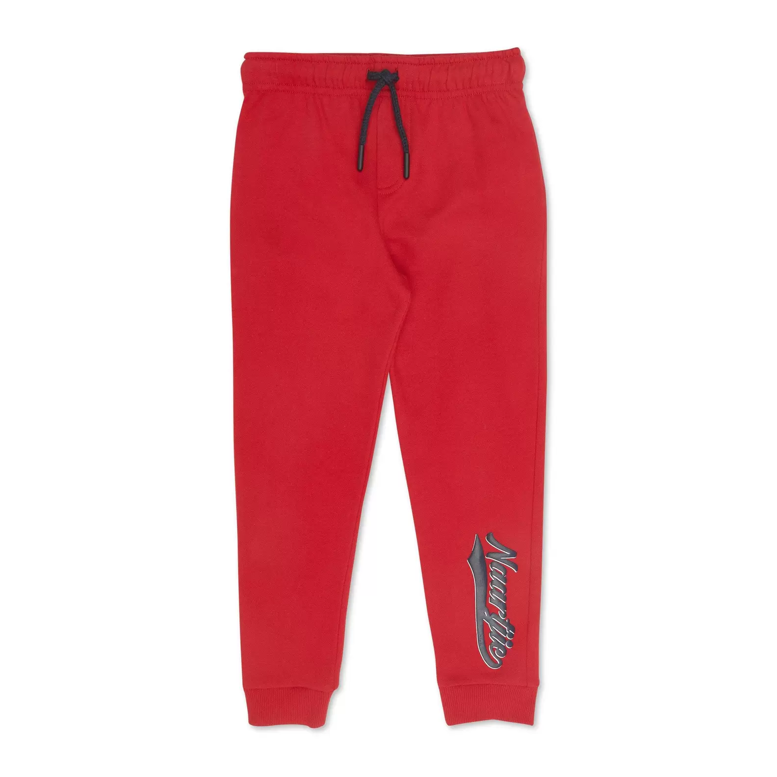 Kid Boys Red Cuffed Jogger Pants