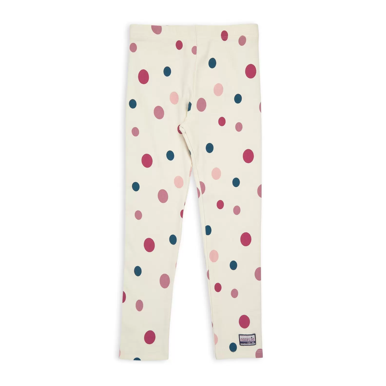 Kid Girls Off White Spot Leggings
