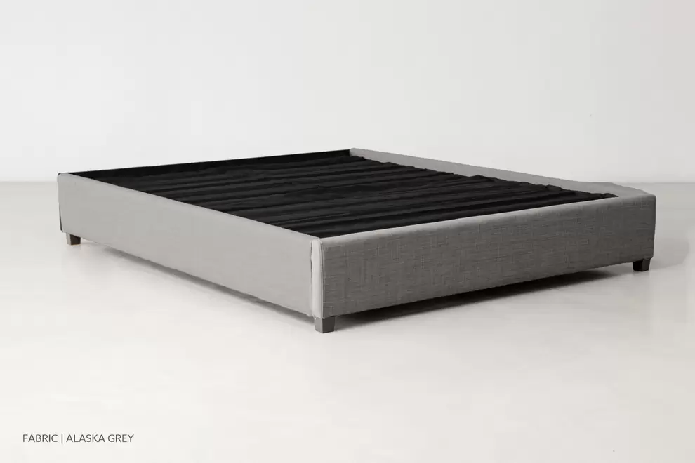 Kylan Bed Base - King XL - Alaska Grey