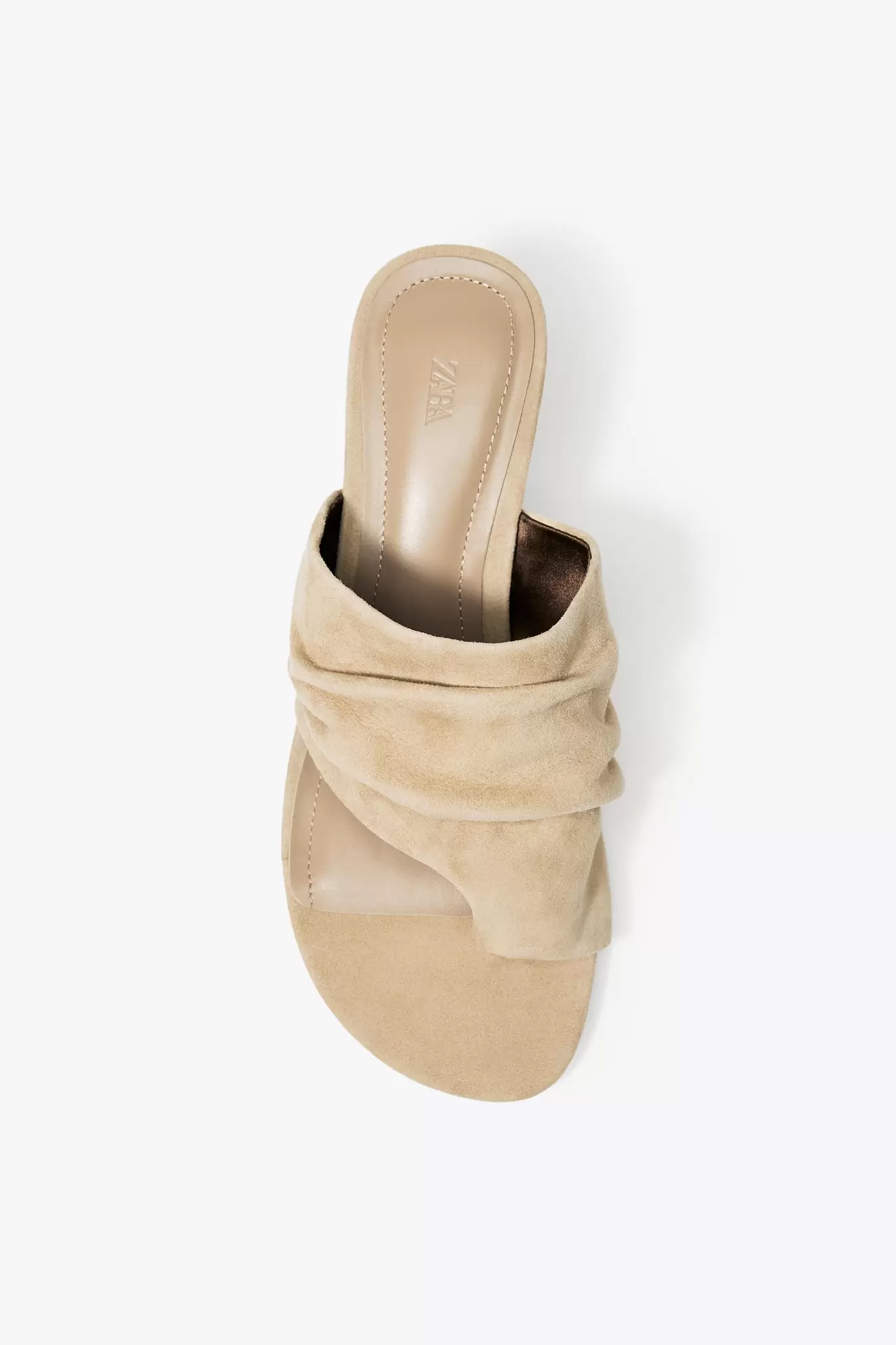 SUEDE SANDALS WITH HEEL