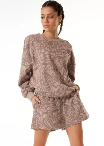 Abstract Oversized Sweat