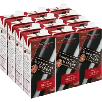 Robertson Winery Smooth Dry Red Wine 12 x 1L