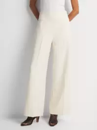 Wide Leg Broad Waistband Pants