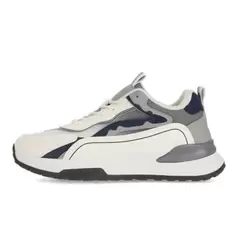 Pierre Cardin Liam Casual Lace Up Shoes Mens White/Grey