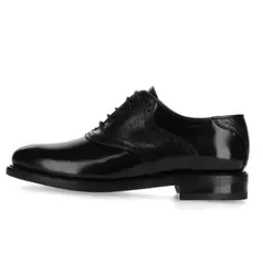 Johnston & Murphy Oxford Pepsi Lace Up Shoes Mens Welted Black