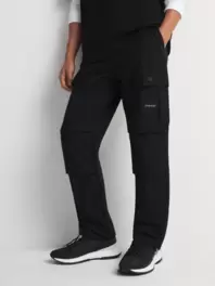 Fabiani Men's Black Relaxed Utility Trouser