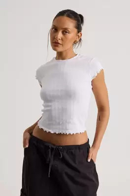 Riley Pointelle Top