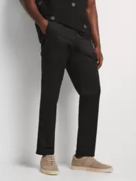 Fabiani Men's Smart Black Utility Trouser