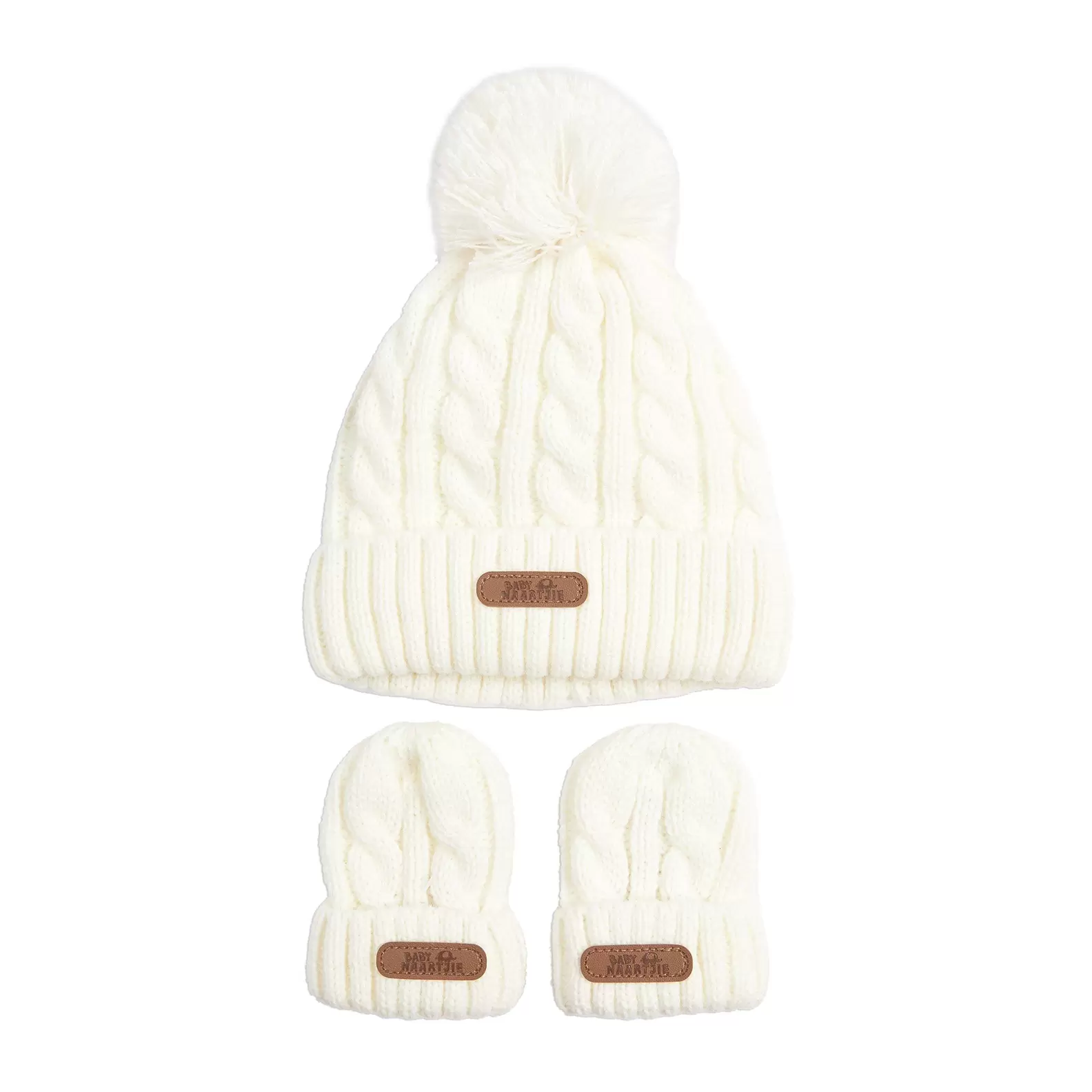 Newborn Unisex Beanie and Mitten Set