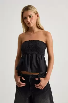 Juno Shirred Babydoll Bandeau