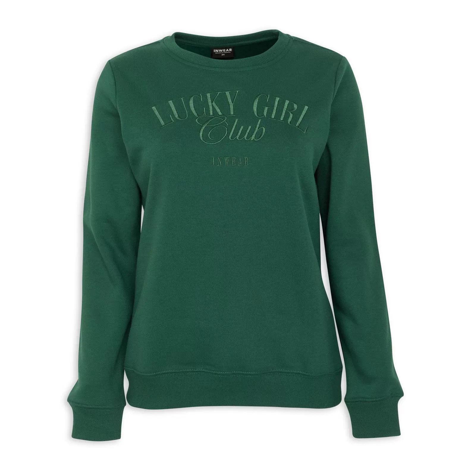 Green Embroidered Sweatshirt