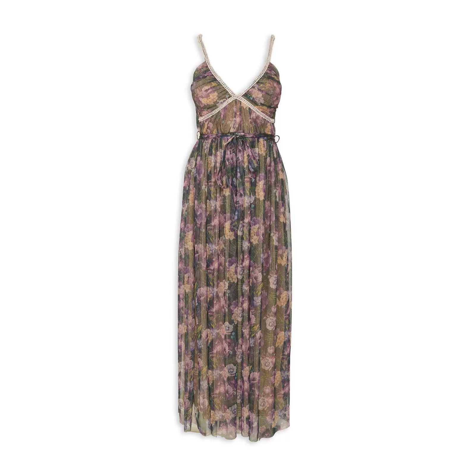 Floral Print Fit and Flare Dress