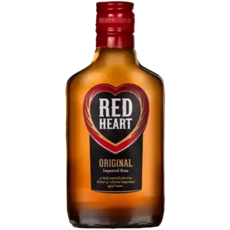 Red Heart Original Imported Rum Bottle 200ml