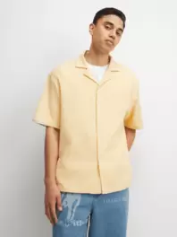 The FIX Men's Yellow Fine Stripe Shirt