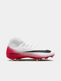 Womens Mercurial Superfly 10 Academy LV8 FG/MG White/Red Boots