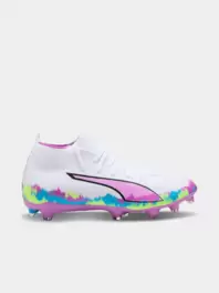 Puma Womens Ultra 6 Match+ Brilliance FG/AG White Boots