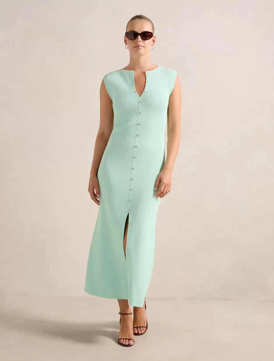 Aster Hook And Eye Detail Midi Dress