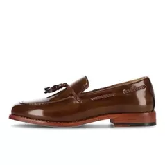 P Crouch & Co Bromley Tassle Hi Shine Mens Shoes Butterscotch