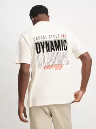 Men's Natural Back Print T-Shirt