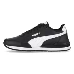 Puma ST Runner V4 Leather Shoes Mens Black/White