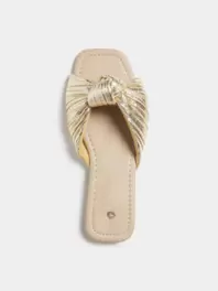 Women's Gold Knotted Sandals