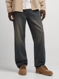 Men's Mid Brown Wash Straight Leg Jeans