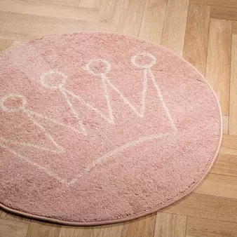 Ariel Carpet Pink/Natural Round
