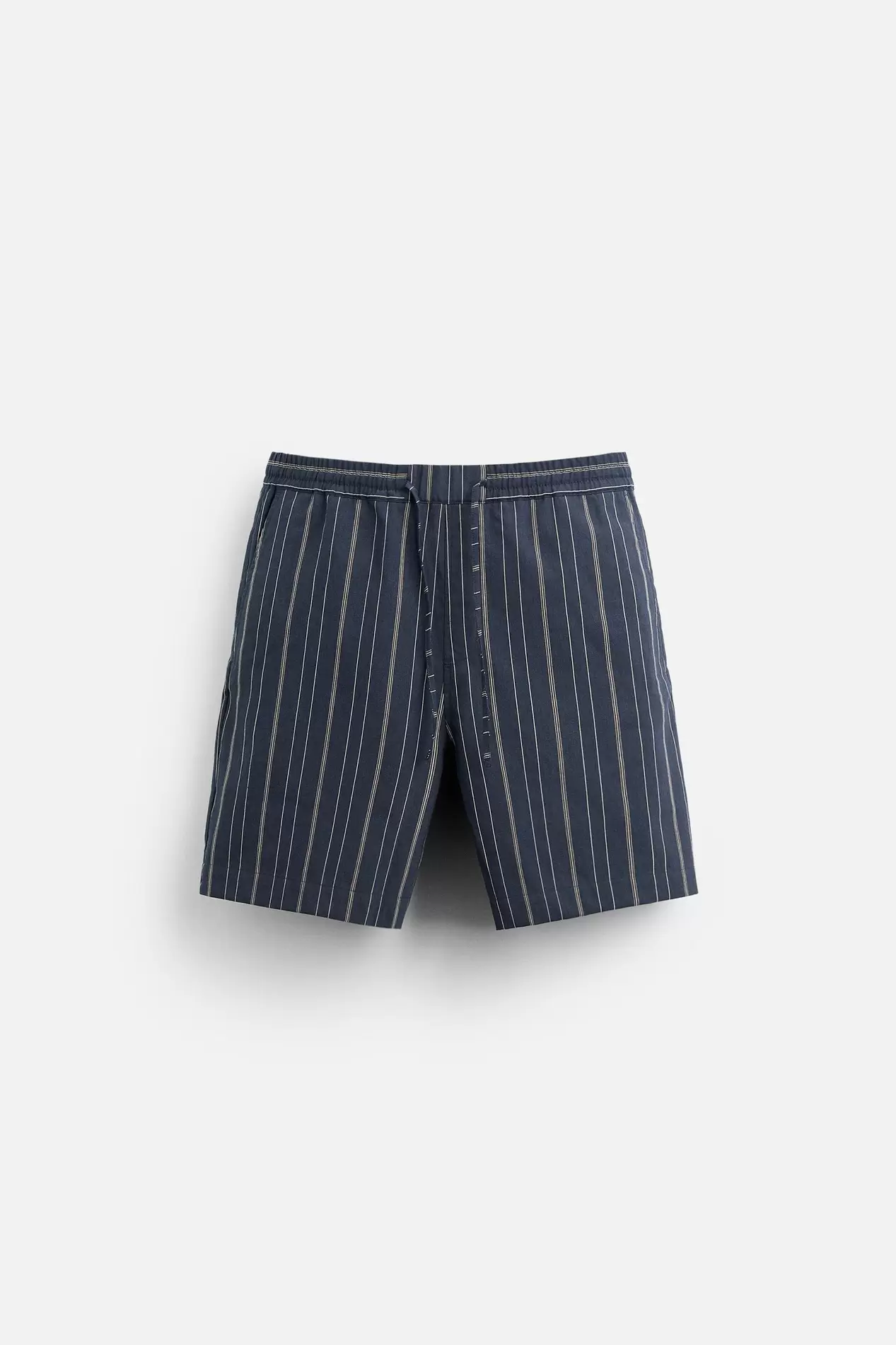 STRIPED BERMUDA SHORTS