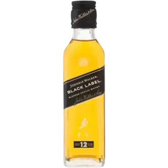 Johnnie Walker Black Label 12 Year Old Blended Scotch Whisky Bottle 200ml