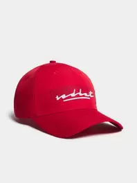 Unisex 6 Panel Nylon Red Cap
