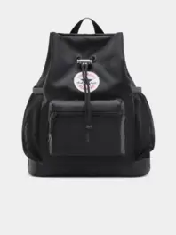 Unisex Go Lo Cinched Bucket Black Bag