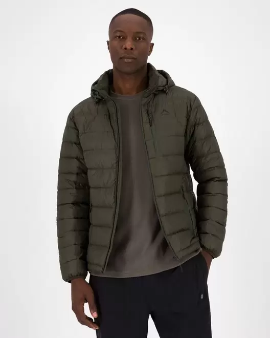 K-Way Men’s Logan Down Hooded Puffer Jacket