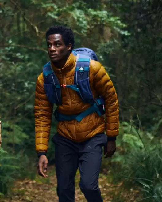 K-Way Men’s Logan Down Hooded Puffer Jacket