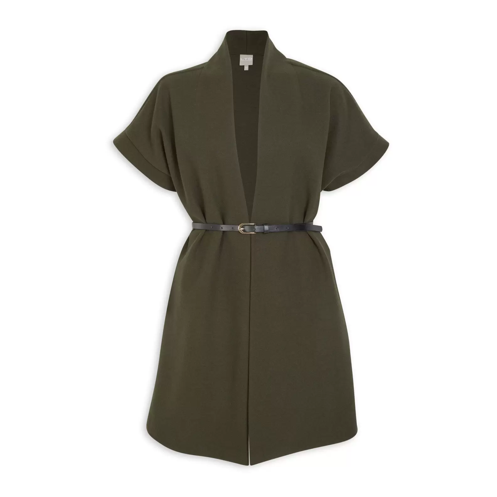 Khaki Green Jacket with Belt
