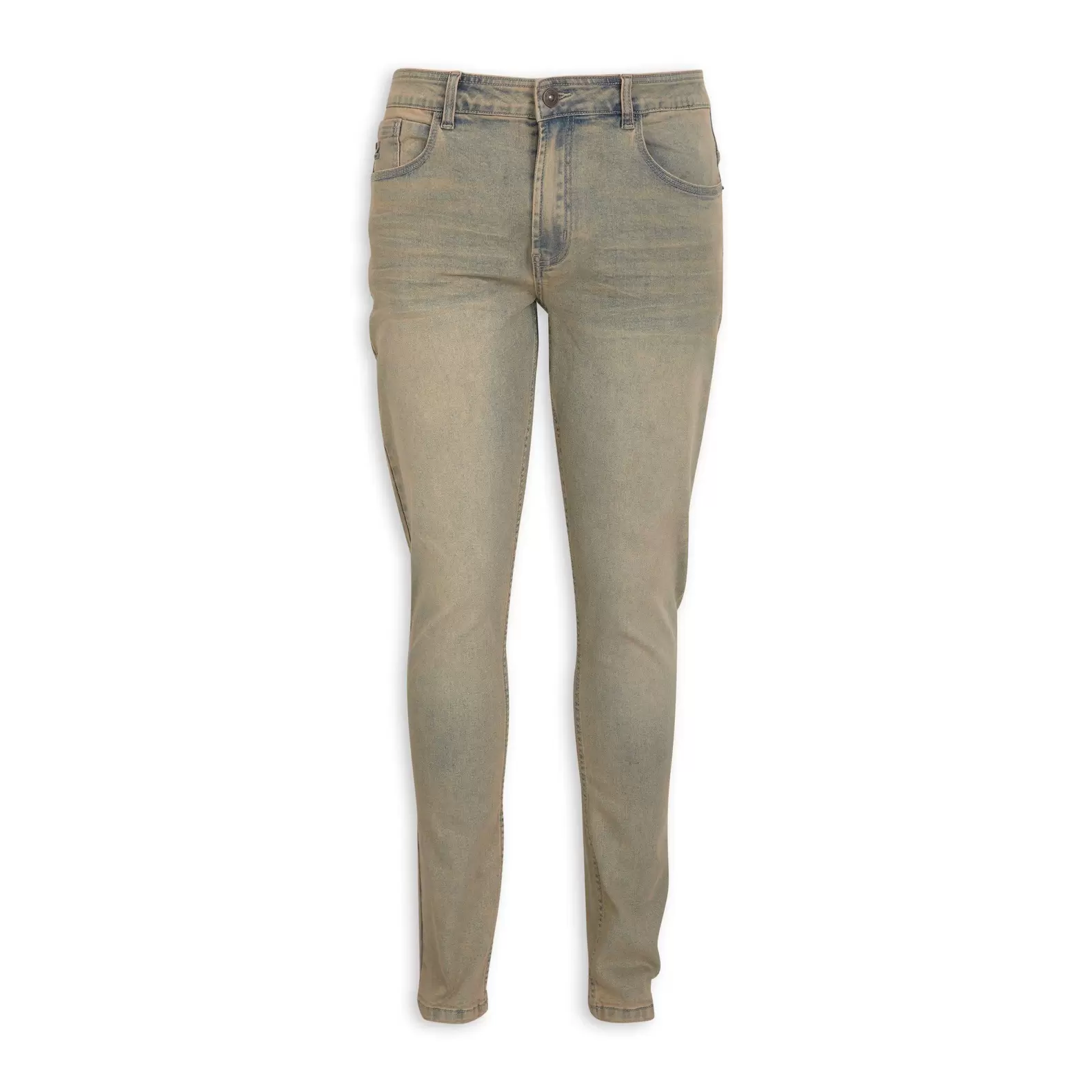 Light Brown Dirty Tint Skinny Jeans