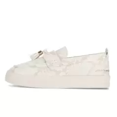 Jonathan D Pebble Snake Skin Shoes Mens White